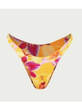 SAME Los Angeles Swim Bottom XXL Floral High Cut Bikini NWT Womens Tropical